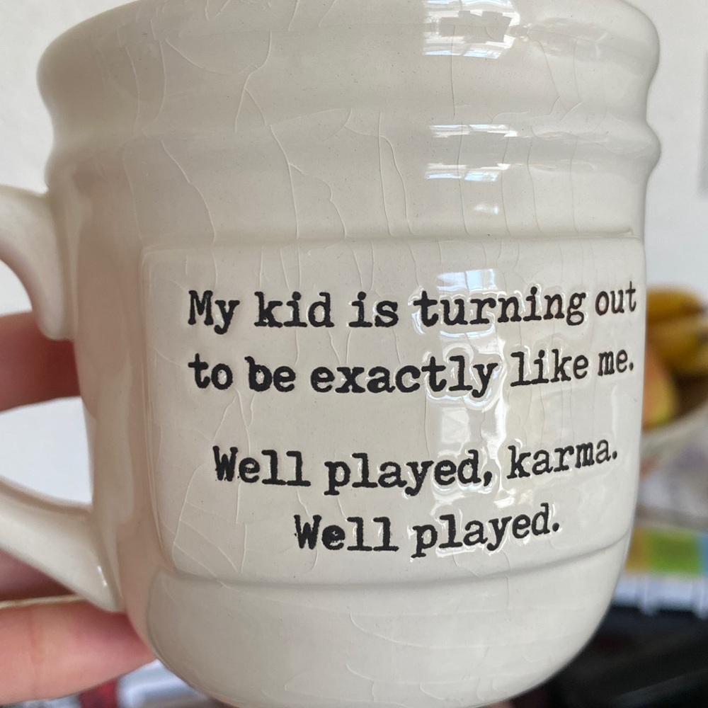 🌼 Mud Pie Coffee Mug “send help” cute mug for parents - Picture 3 of 5